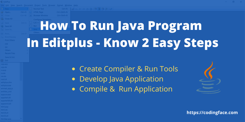 How To Run Java Program In Editplus