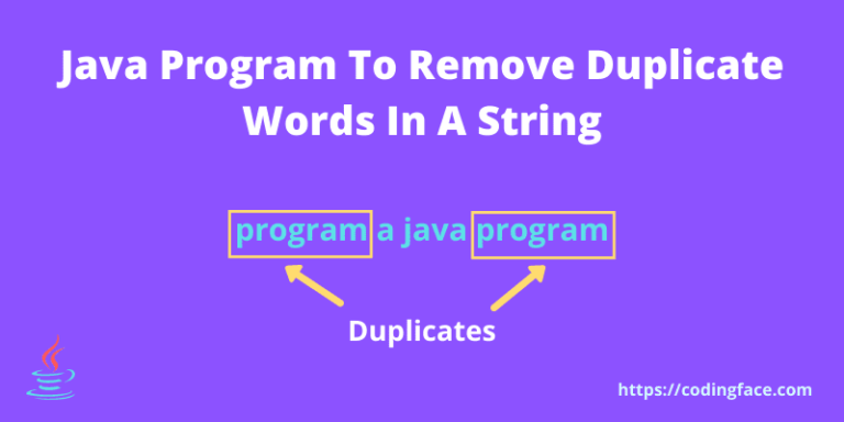 java program to remove duplicate words in a string