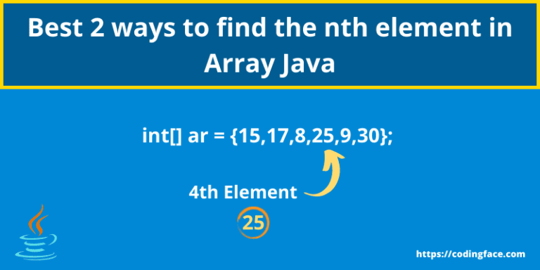 find the nth element in Array Java