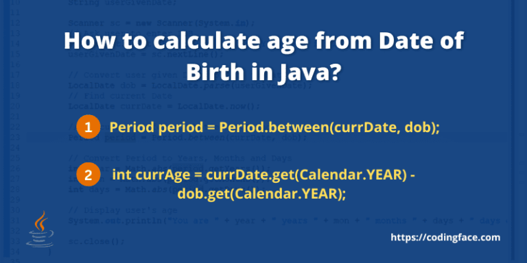 How to calculate age from Date of Birth in Java