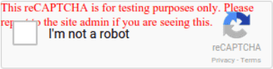Disable CAPTCHA in Test Environment